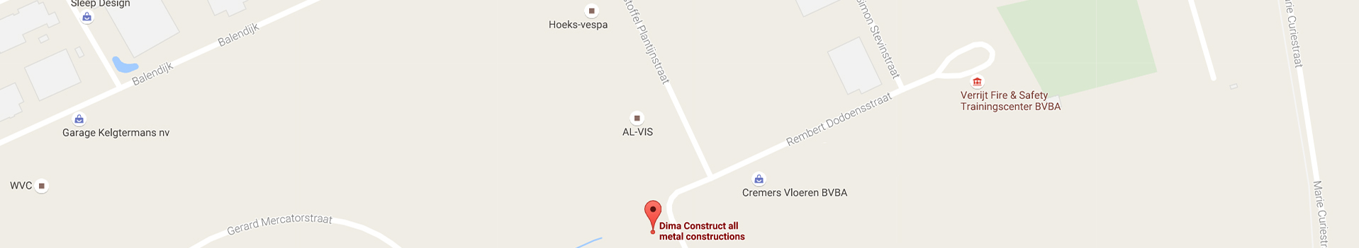 Locatie in Google Maps van Dima Construct Lommel